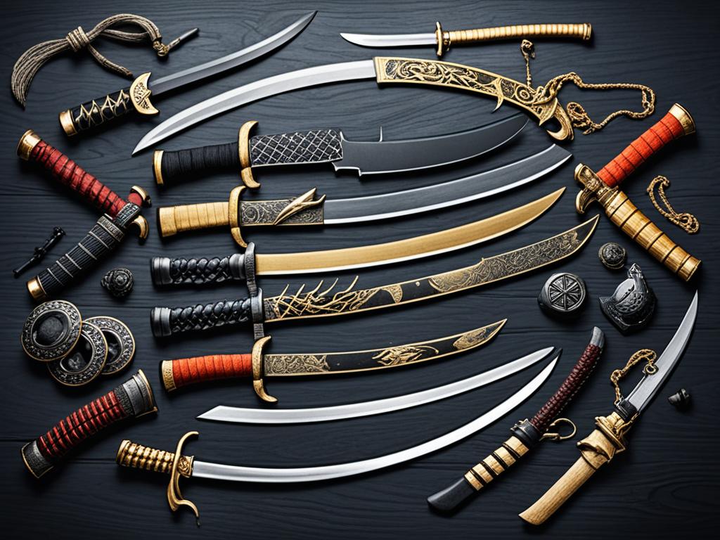 Armamentos dos Ninjas e Samurais